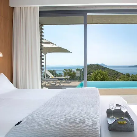 Posidonia Of Blue Caves Complex With Perfect View & Salt Water Pool Villa *