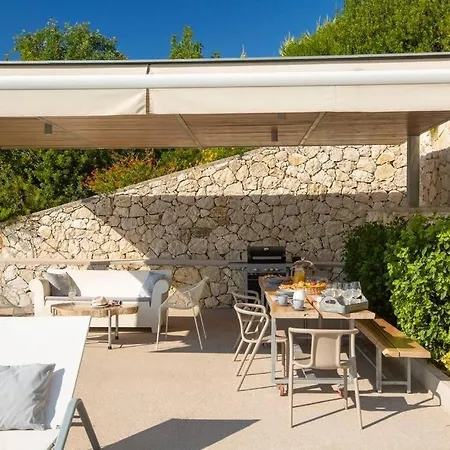 Posidonia Of Blue Caves Complex With Perfect View & Salt Water Pool Villa *