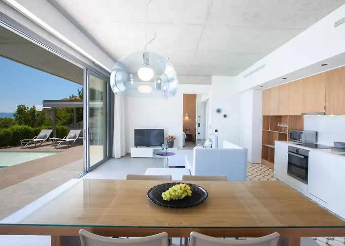 Posidonia Of Blue Caves Complex With Perfect View & Salt Water Pool Sivota (Lefkada)